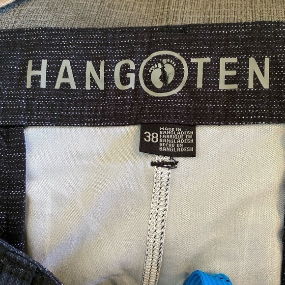 Hang Ten 38 black and gray pinstriped shorts - Picture 3 of 7